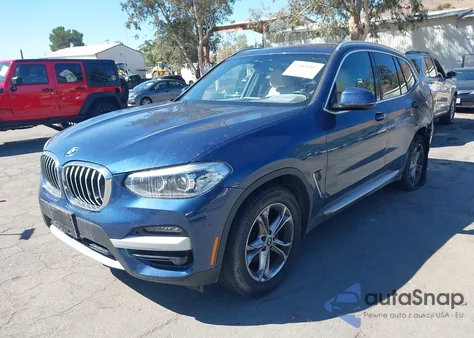 2021 BMW X3 xDrive30I z USA, uszkodzony, nr VIN 5UXTY5C08M9E04858